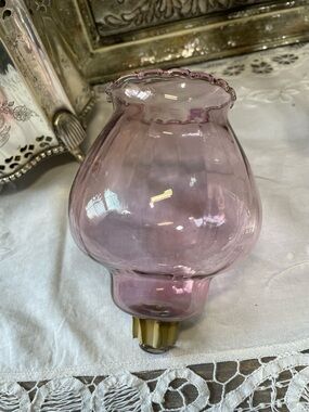 Vintage glass votives candle hurricane